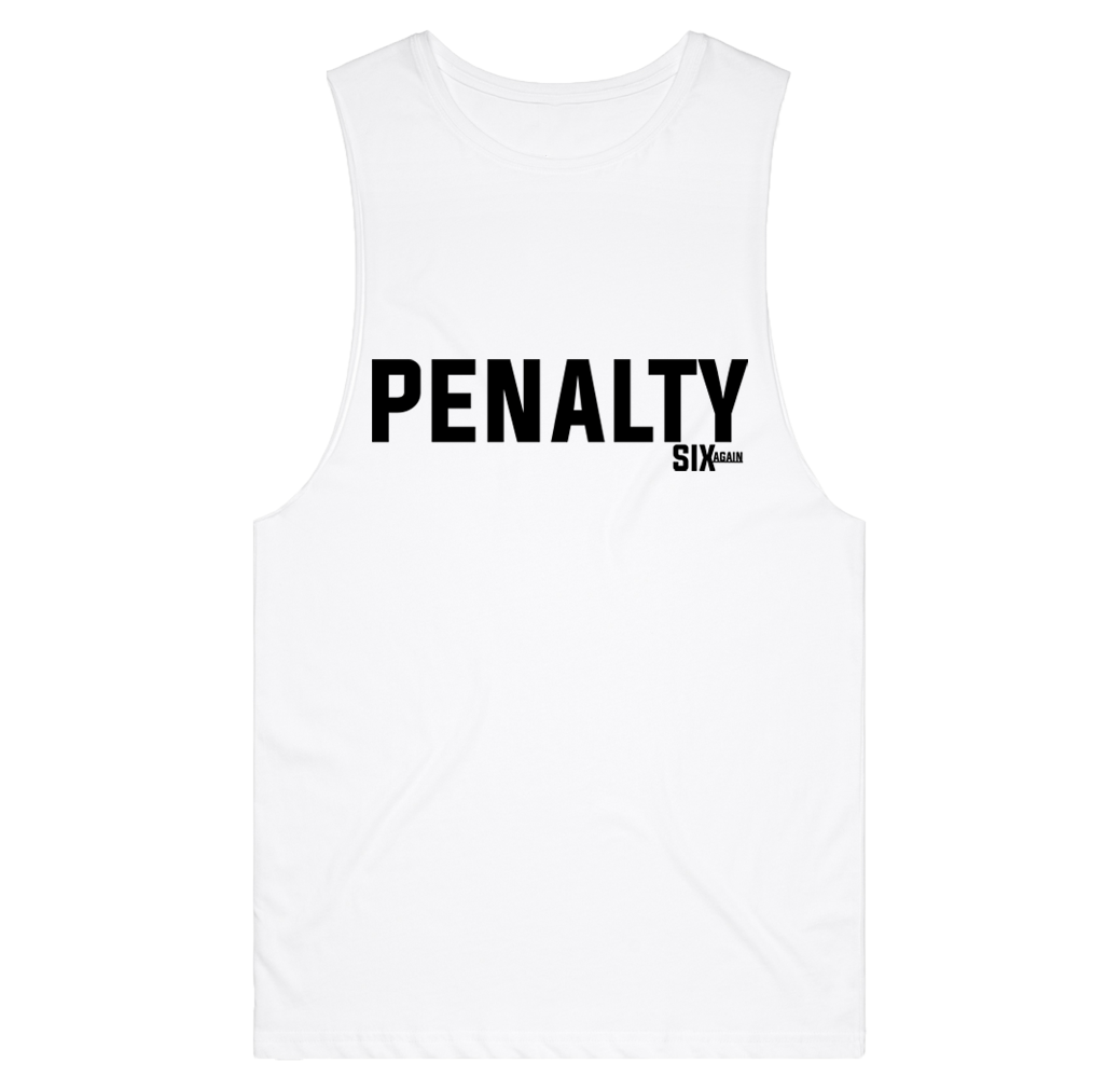Unisex Penalty White Tank
