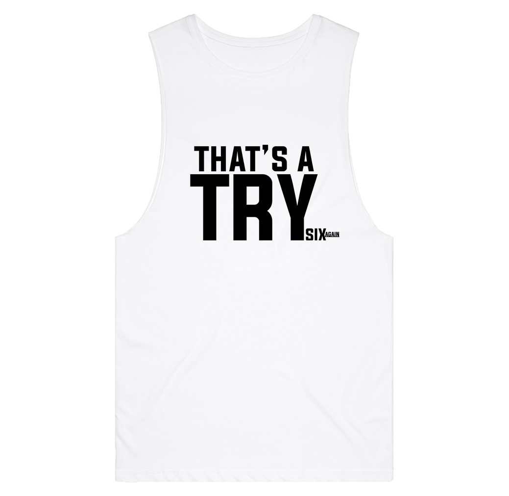 Unisex Try White Tank
