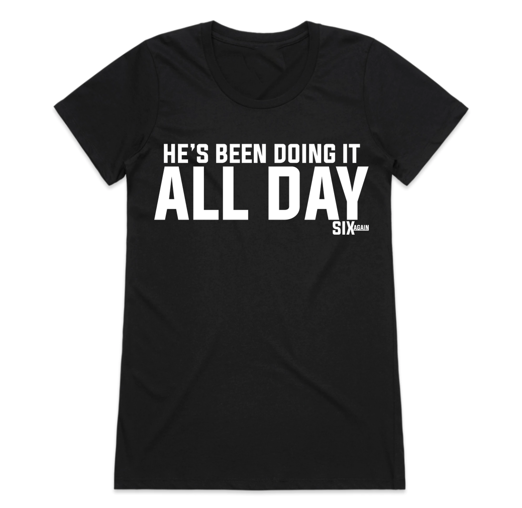 Womens Black All Day Tee