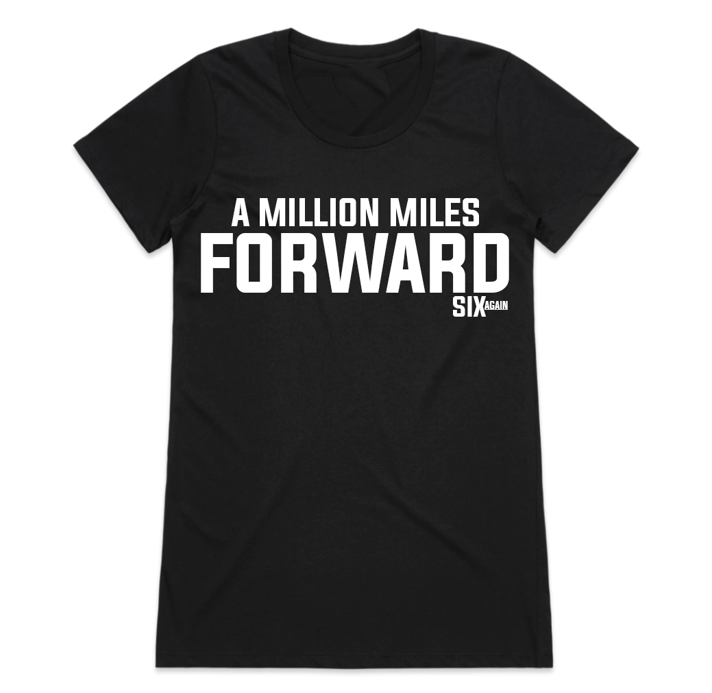 Womens Black Forward Tee